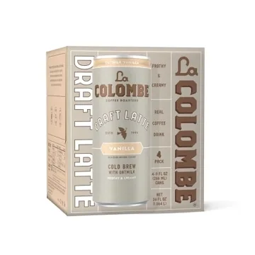La Colombe Vanilla Draft Latte Oatmilk - 9 Fl Oz 4 Pack