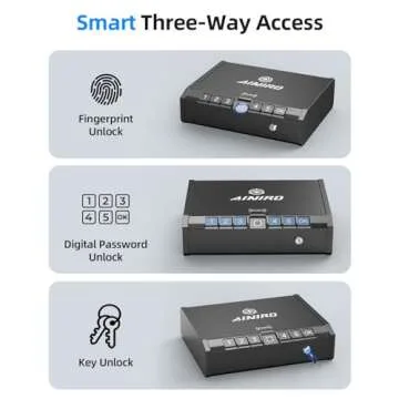 AINIRO Biometric Gun Safe - Quick Access Firearm Storage