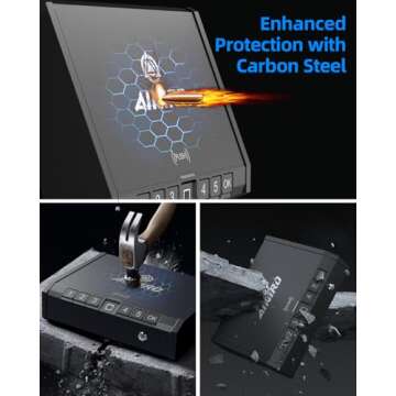 AINIRO Biometric Gun Safe - Quick Access Firearm Storage