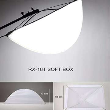 Falcon Eyes RX-18T (New Packaging) 62W Photo Light Portable LED Photo Light Flexible LED Photo Light...
