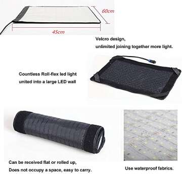 Falcon Eyes RX-18T (New Packaging) 62W Photo Light Portable LED Photo Light Flexible LED Photo Light with Diffuser (RX-18T Kit with Soft Box)