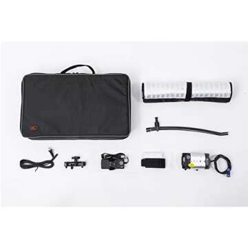 Falcon Eyes RX-18T (New Packaging) 62W Photo Light Portable LED Photo Light Flexible LED Photo Light with Diffuser (RX-18T Kit with Soft Box)