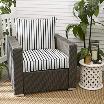 Sorra Home Sunbrella Deep Seating Cushion Set - Lido Indigo