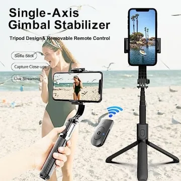 Fisherfans Gimbal Stabilizer for Smartphones - 360° Rotation
