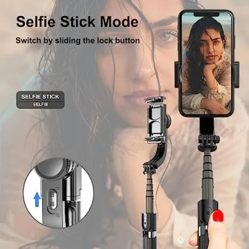 Fisherfans Gimbal Stabilizer for Smartphones - 360° Rotation