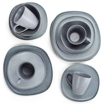 16-Piece Modern Luxury Dinnerware Set for Chic Dining