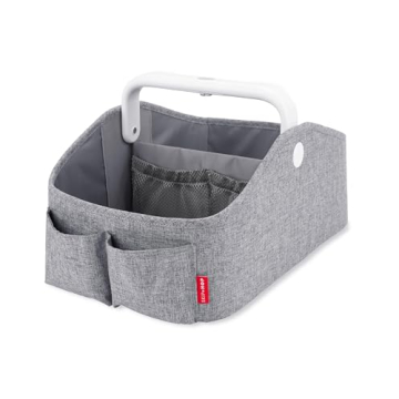 Skip Hop Diaper Caddy Organizer with Night Light - Heather Grey