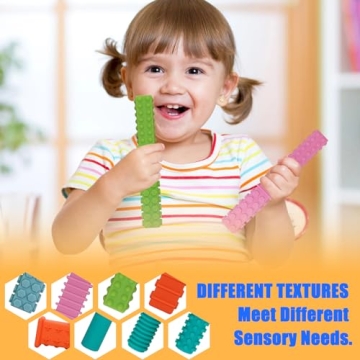 Sensory Chew Toys for Kids with Autism - 5 Pack Silicone Chews