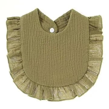 Unisex 4 Pack Cotton Baby Drool Bibs for Feeding