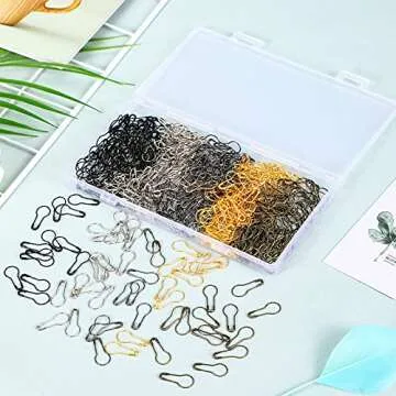 500 Metal Gourd Safety Bulb Pins for DIY Crafts