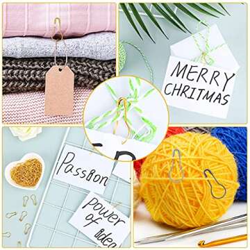 500 Metal Gourd Safety Bulb Pins for DIY Crafts