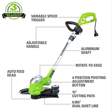 Effortless Lawn Care with Greenworks Corded Trimmer
