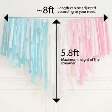 Colorful Melody Fantasy Streamers for Party Backdrops