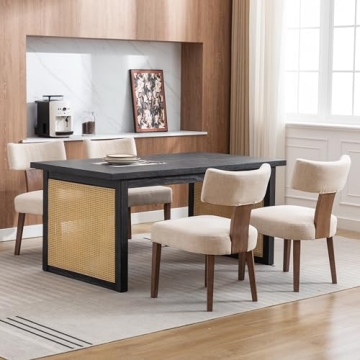 Stylish RIVOVA Mid Century Dining Chairs Set of 4