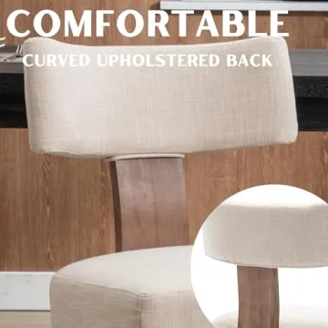 Stylish RIVOVA Mid Century Dining Chairs Set of 4