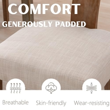 Stylish RIVOVA Mid Century Dining Chairs Set of 4