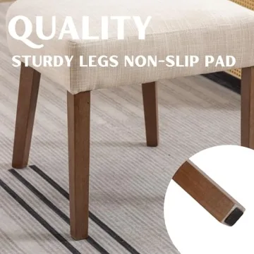 Stylish RIVOVA Mid Century Dining Chairs Set of 4