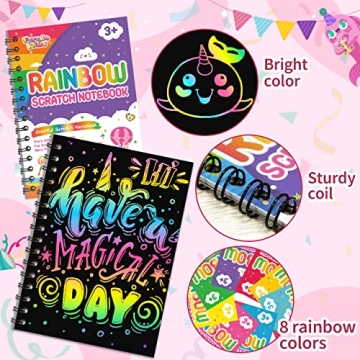 Scratch Art Party Favors for Kids - 24 Pack Creative Supplies