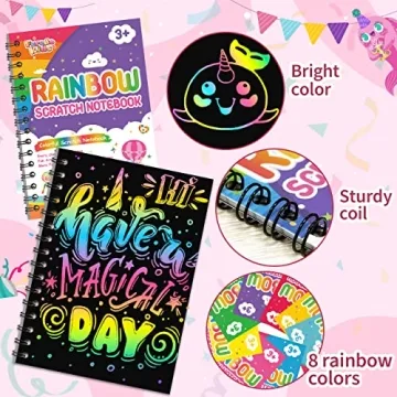 Scratch Art Party Favors for Kids - 24 Pack Creative Supplies