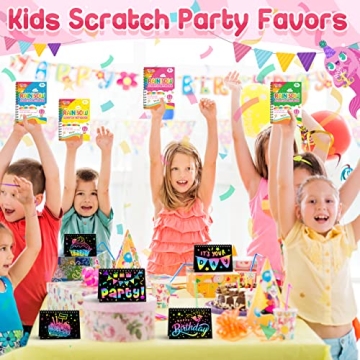 Scratch Art Party Favors for Kids - 24 Pack Creative Supplies
