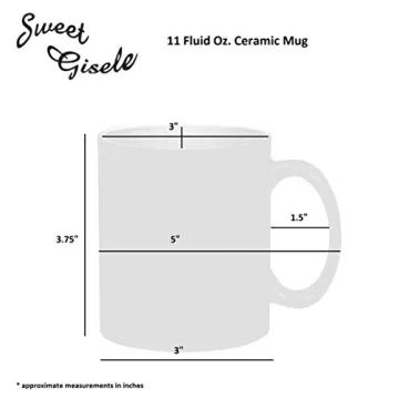 Sweet Gisele Skull Mug Unique Vibrant Ceramic Coffee Cup