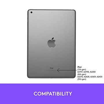 Logitech Slim Folio Keyboard Case for iPad 7th 8th 9th Gen