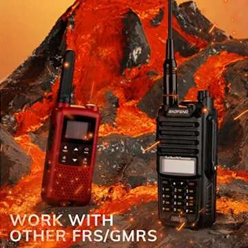 BAOFENG UV-9G GMRS Radio, IP67 Waterproof Two Way Radio for Adults, NOAA Scanner & Receiver Long Range Rechargeable Handheld Radio, Repeater Compatible, with Programming Cable