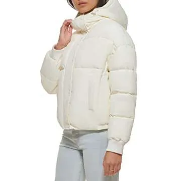 Levi's Women's Stylish Puffer Jacket with Hood