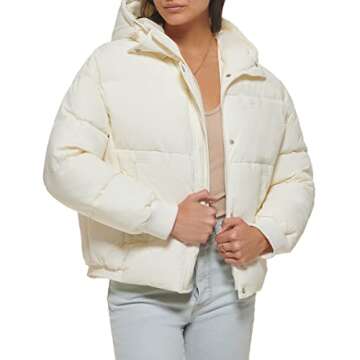 Levi's Women's Stylish Puffer Jacket with Hood