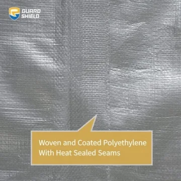 GUARD SHIELD 12x12 Feet Heavy Duty Waterproof Tarp
