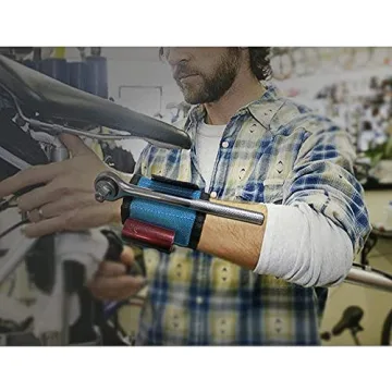 Magnetic Wristband, BLENDX Men Stocking Stuffers Gifts Tool with Strong Magnets for Holding Screws, Nails, Drill Bits Cool Tools for Father's Day Gift for Him, Men, Husband, Dad, Guys, DIY-er