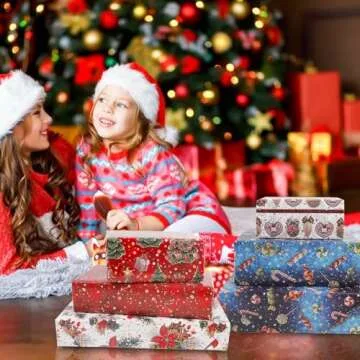 Dtiafu Christmas Wrapping Paper 6 Pcs Bundle - Gift Wrap