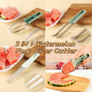 Watermelon Cutter Slicer Tool 3-in-1
