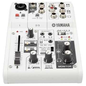 Yamaha AG03 3-Channel Mixer / 1 Microphone