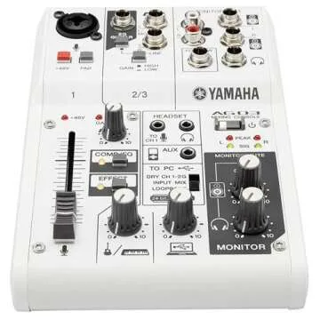 Yamaha AG03 3-Channel Mixer for Streaming and Recording