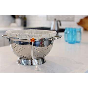 Kleynhuis Greek Yogurt Strainer Pouch, Organic Cotton (16"X9") / Reusable Cheesecloth Alternative
