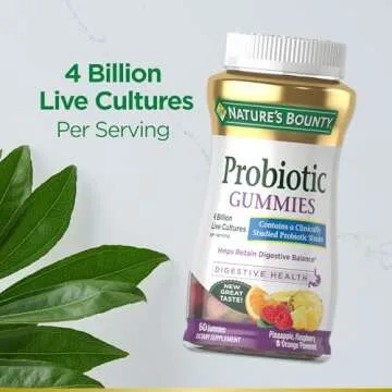 Nature's Bounty Probiotic Gummies for Digestive Health