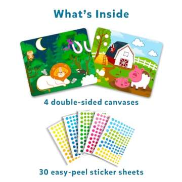 Skillmatics Dot It Sticker Art Activity - Animals, Mess-Free Fun for Kids, 500+ Stickers, Craft Kits...