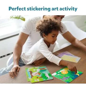 Skillmatics Dot It Sticker Art Activity - Animals, Mess-Free Fun for Kids, 500+ Stickers, Craft Kits, DIY Activity, Travel Toys, Gifts for Boys & Girls Ages 3, 4, 5, 6, 7