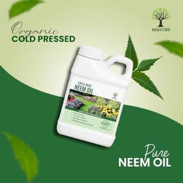 Nature's Will Organic Neem Oil for Healthy Gardening