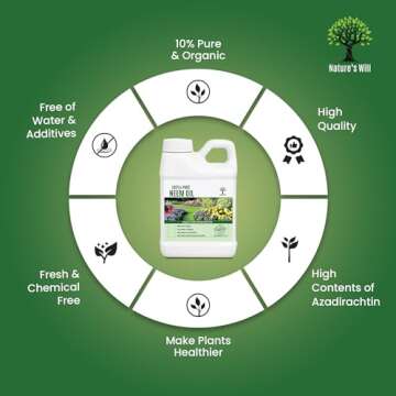 Nature's Will Organic Neem Oil for Healthy Gardening
