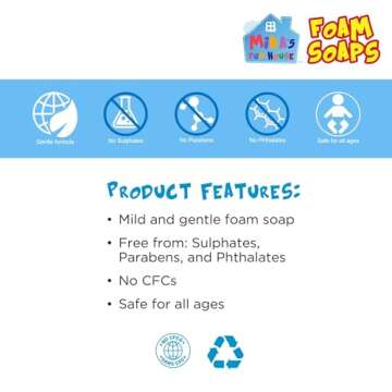 Mika’s Fun House Foam Soap for Kids - 8 Pack Assorted Fun