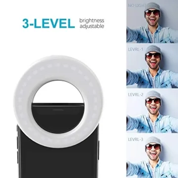 QIAYA Rechargeable Selfie Light for Phone and Video