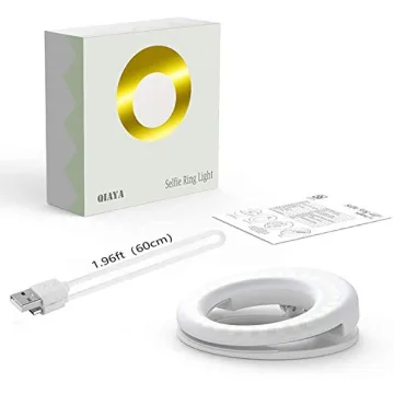 QIAYA Rechargeable Selfie Light for Phone and Video