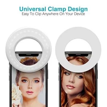 QIAYA Rechargeable Selfie Light for Phone and Video