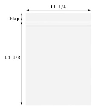 Crystal Clear 11x14 Photo Sleeves - 100 Pack