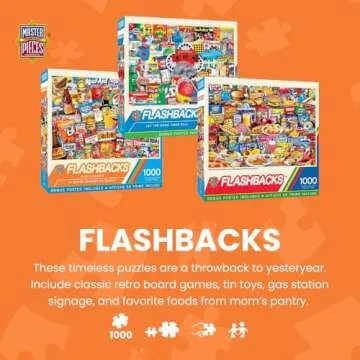 MasterPieces - 1000 Piece Jigsaw Puzzle, Beach Time Flea Market, Fun for Adults, Family, Kids, Non-G...