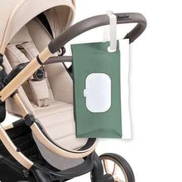 3 Pack refillable Baby Wipes Container for Travel，Earth Tone Portable Wipes Dispenser/Holder for Diaper， Wipe refillable case on The go （ Earth Tone Style）