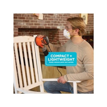 BLACK+DECKER 5 Inch Orbital Sander for Woodworking