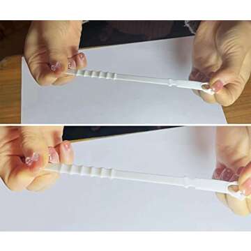 20Pcs Elastic Silicone Cord Organizer Straps 4.5 Inch Reusable Cable Zip Ties Cable Organizer Tie Management Holder Rubber for Cable Wire Food Bags, Home School Office Supplies